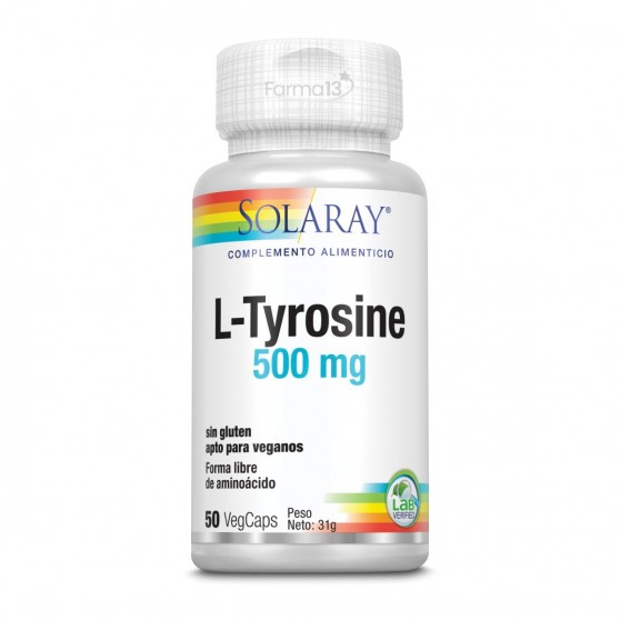 Solaray L-Tyrosine 500Mg 50 Capsulas