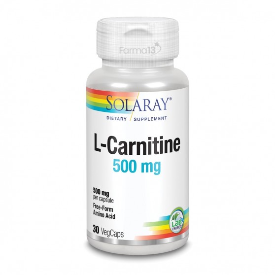 Solaray L-Carnitina 500 Mg 30 Vegcaps