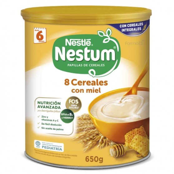 Nestle Nestum Papilla 8 Cereales Con Miel 650 G
