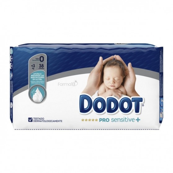 Dodot Pro Sensitive Pañal Infantil Talla 0-3 Kg 38 U