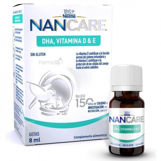 Nancare Dha Vitamina D & E Gotas 8 Ml