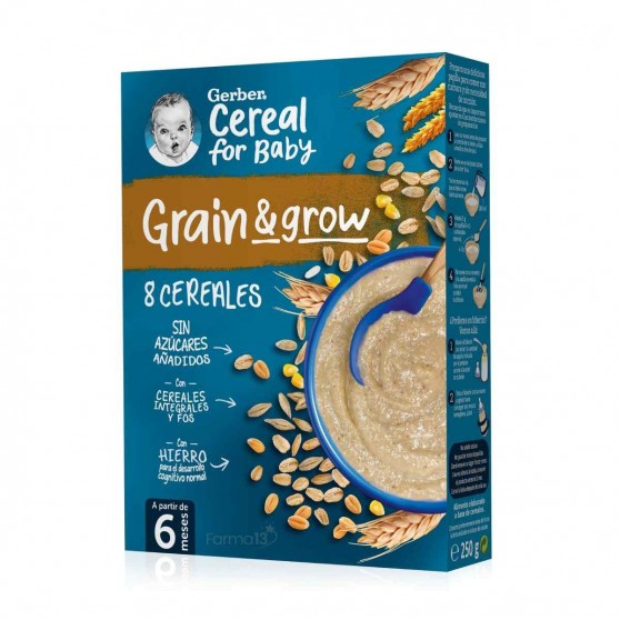 Gerber Cereal For Baby 8 Cereales 250 Gr