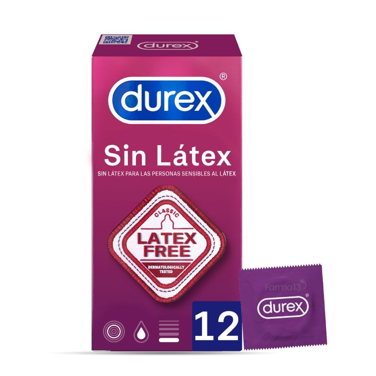 juicio progresivo Untado Durex Sin Latex Preservativos 12 Unidades