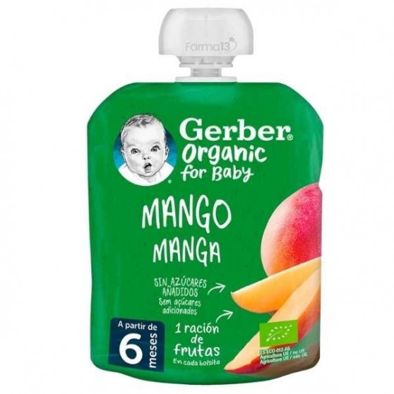 Gerber Organic Mango  1 Pouch 90 G